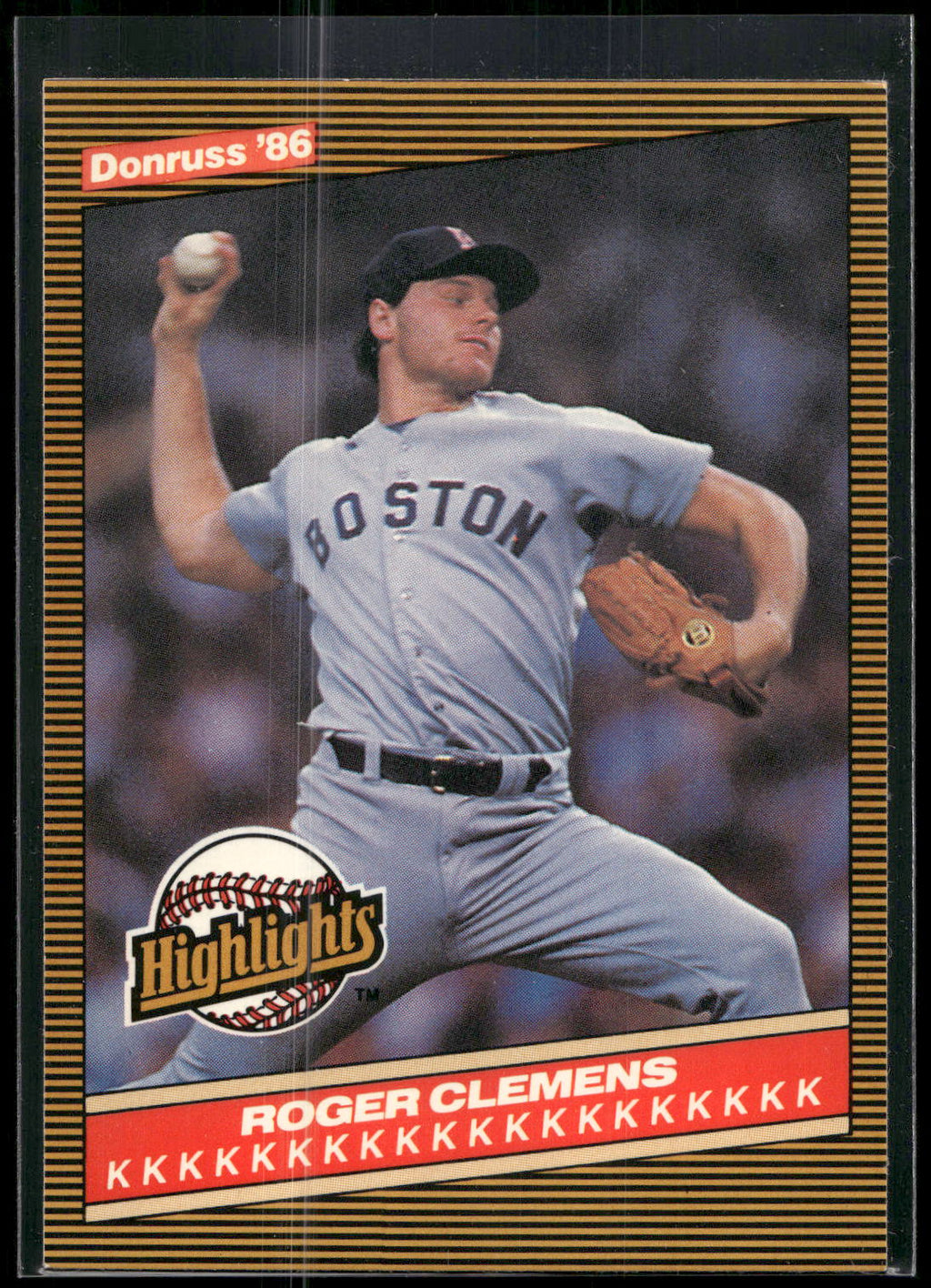 1986 Donruss Highlights #5 Roger Clemens