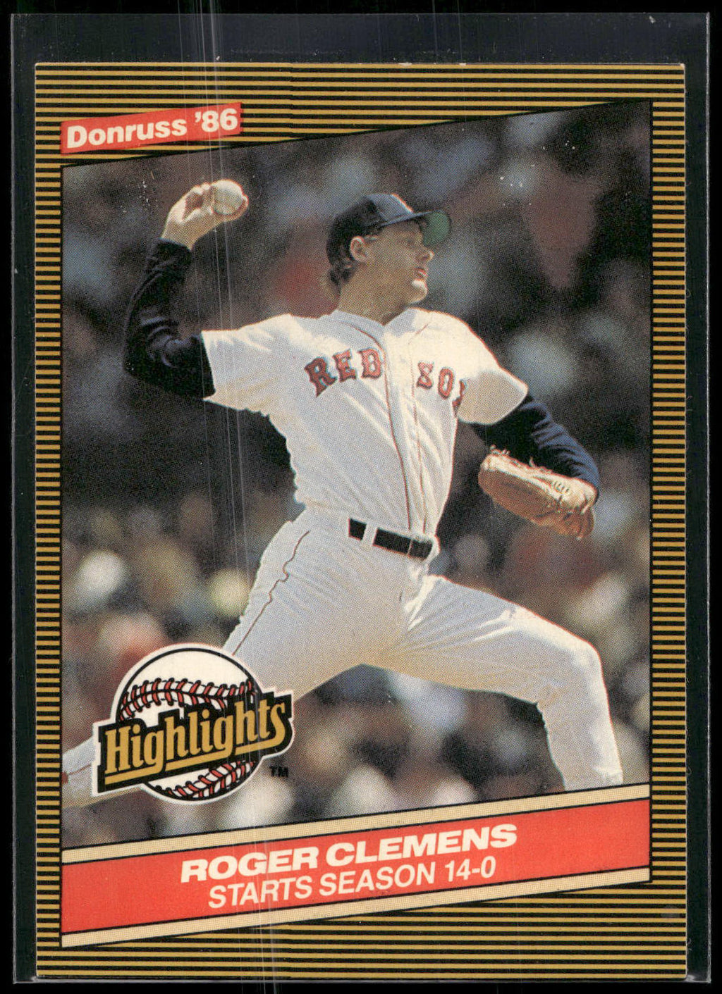 1986 Donruss Highlights #17 Roger Clemens
