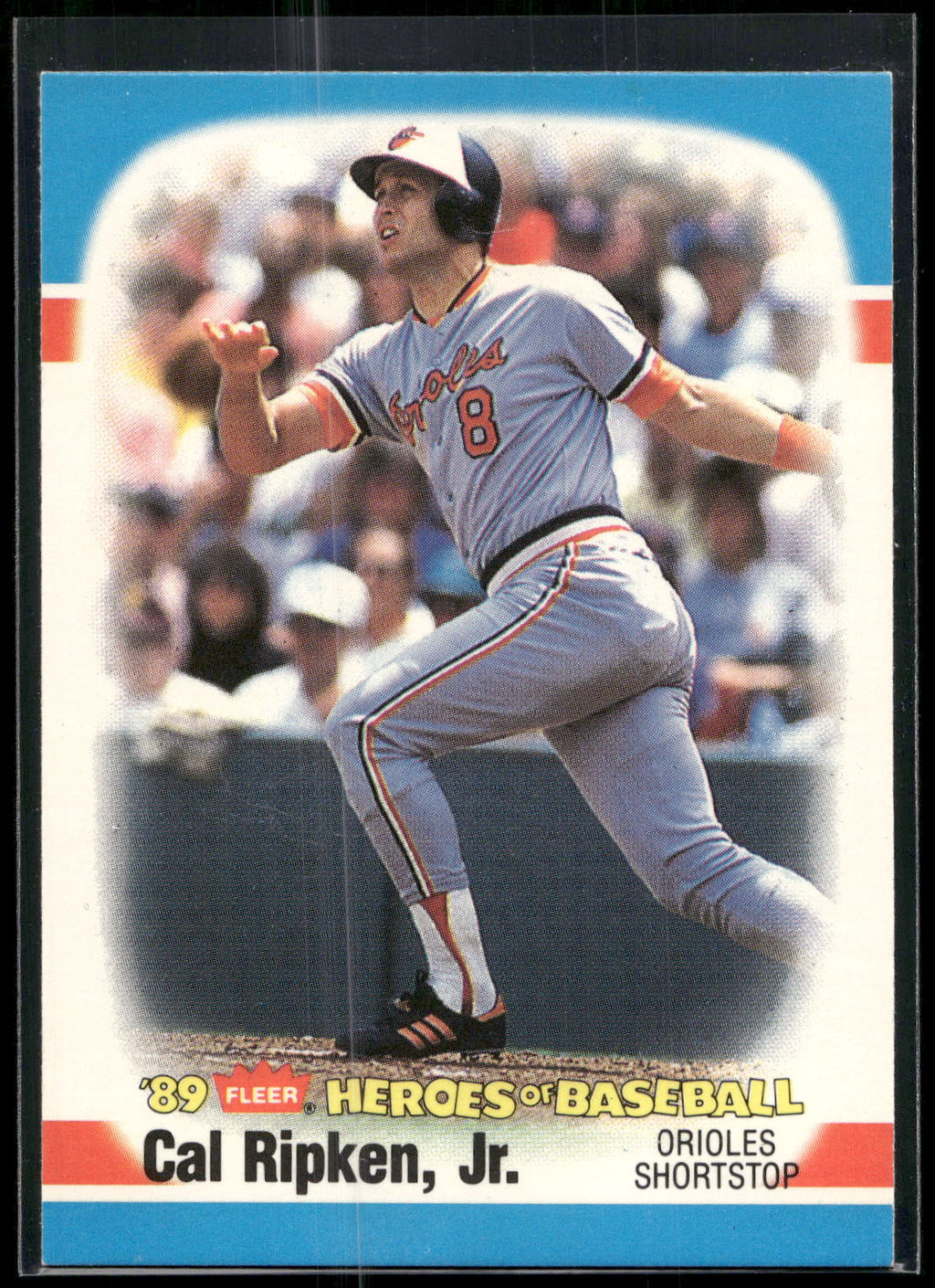 1989 Fleer Heroes of Baseball #34 Cal Ripken, Jr.