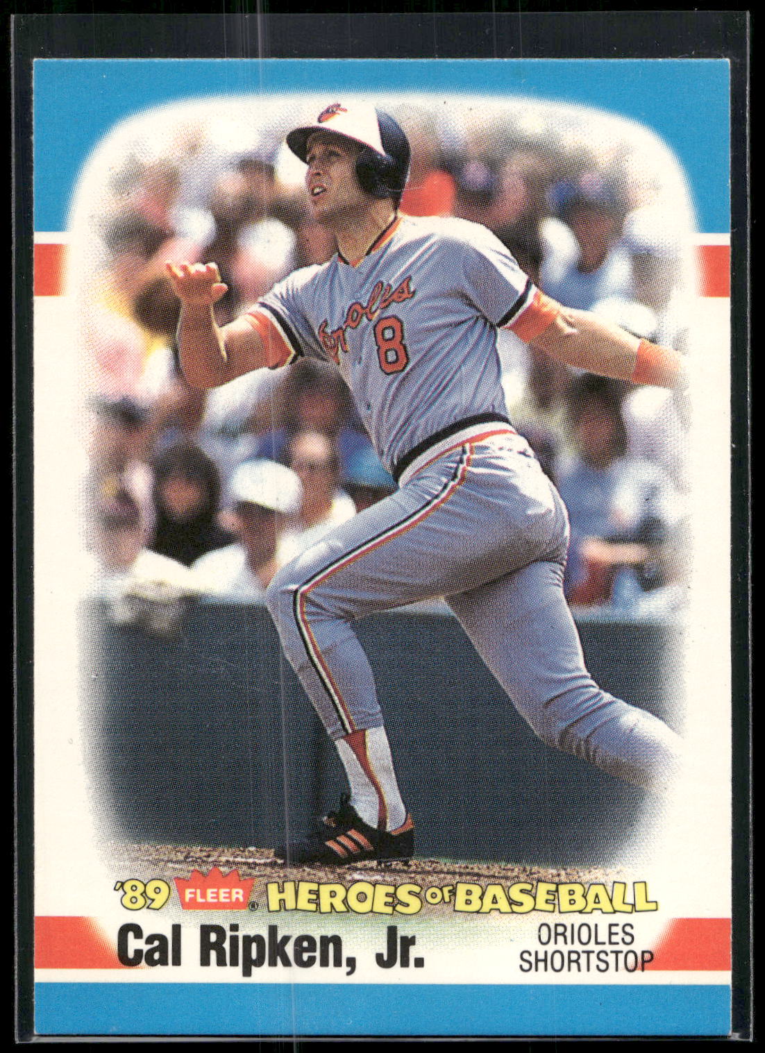1989 Fleer Heroes of Baseball #34 Cal Ripken, Jr.