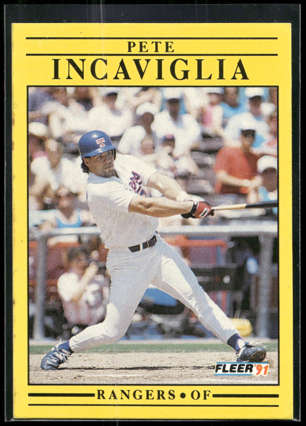 1991 Fleer #290 Pete Incaviglia