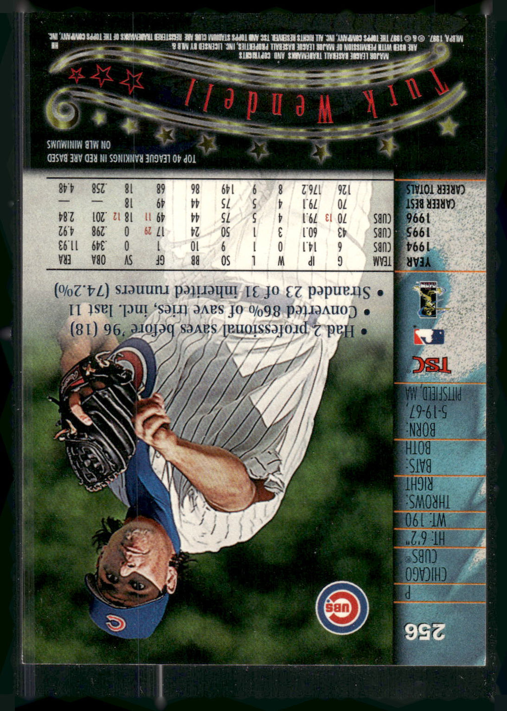 1997 Stadium Club #256 Turk Wendell