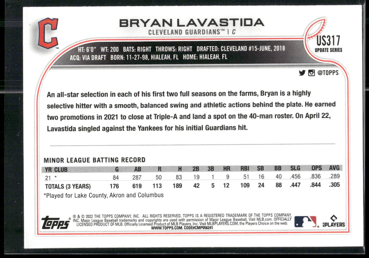 2022 Topps Update #US317 Bryan Lavastida