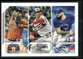 2023 Topps #311 AL ERA Leaders (Justin Verlander / Dylan Cease / Alek Manoah)