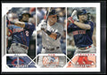 2023 Topps #289 AL Avg Leaders (Luis Arraez / Aaron Judge / Xander Bogaerts)