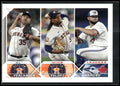 2023 Topps #82 AL Wins Leaders (Justin Verlander / Framber Valdez / Alek Manoah)