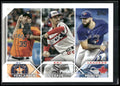 2023 Topps #311 AL ERA Leaders (Justin Verlander / Dylan Cease / Alek Manoah)