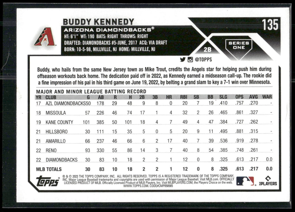2023 Topps #135 Buddy Kennedy