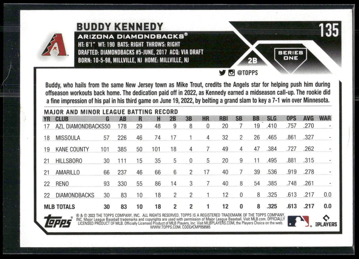 2023 Topps #135 Buddy Kennedy