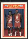 1989-90 Fleer #165 Dominique Wilkins / Moses Malone