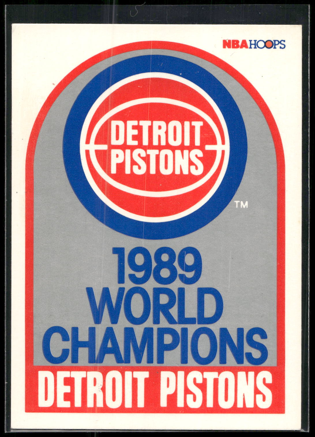 1989-90 Hoops #353b Detroit Pistons Champions