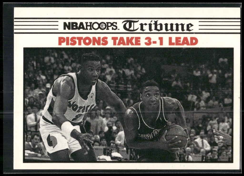 1990-91 Hoops #340 Pistons Take 3-1 Lead TRIB