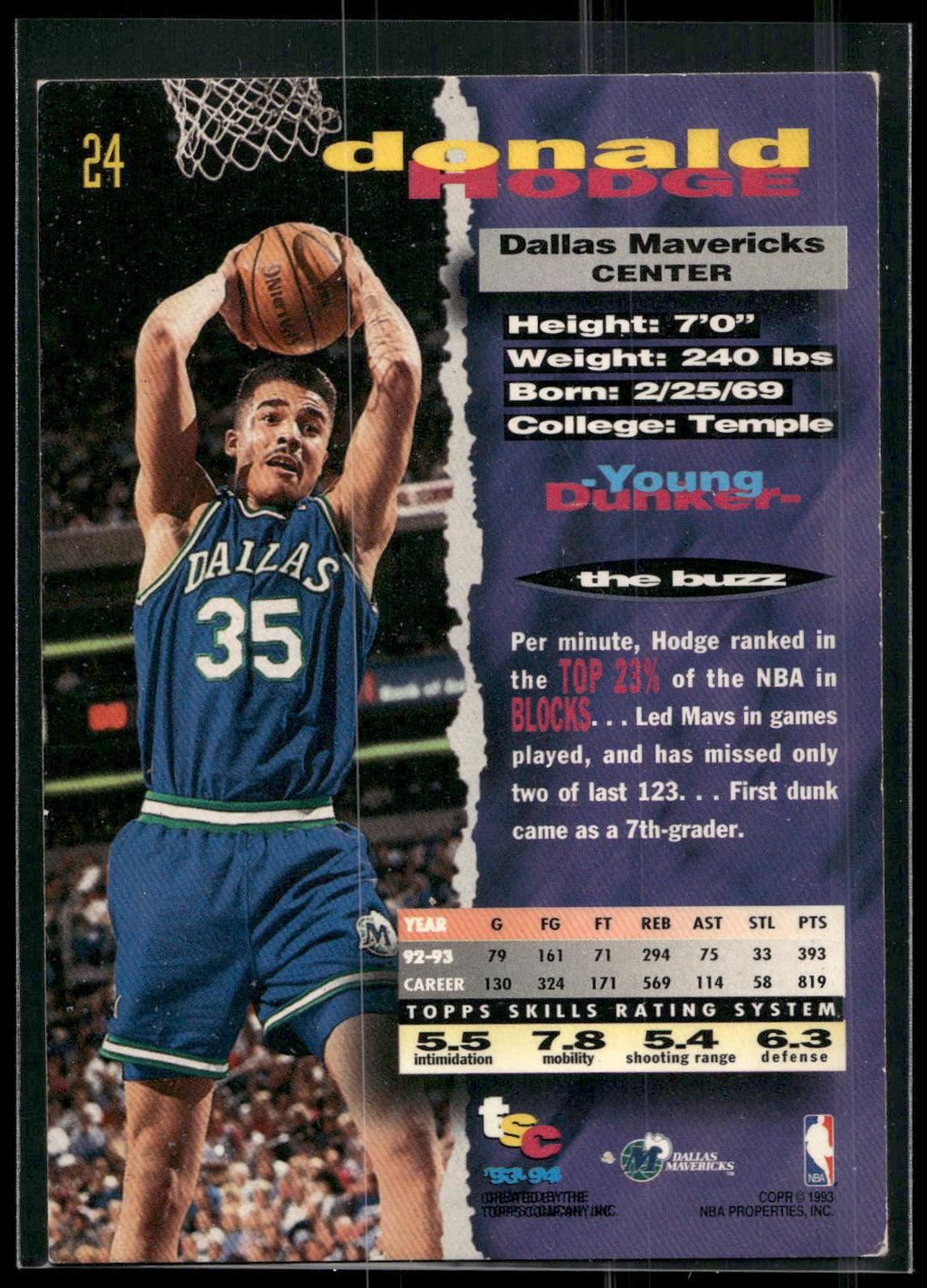 1993-94 Stadium Club #24 Donald Hodge