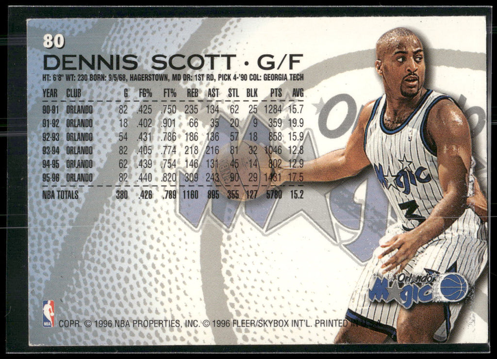 1996-97 Fleer #80 Dennis Scott