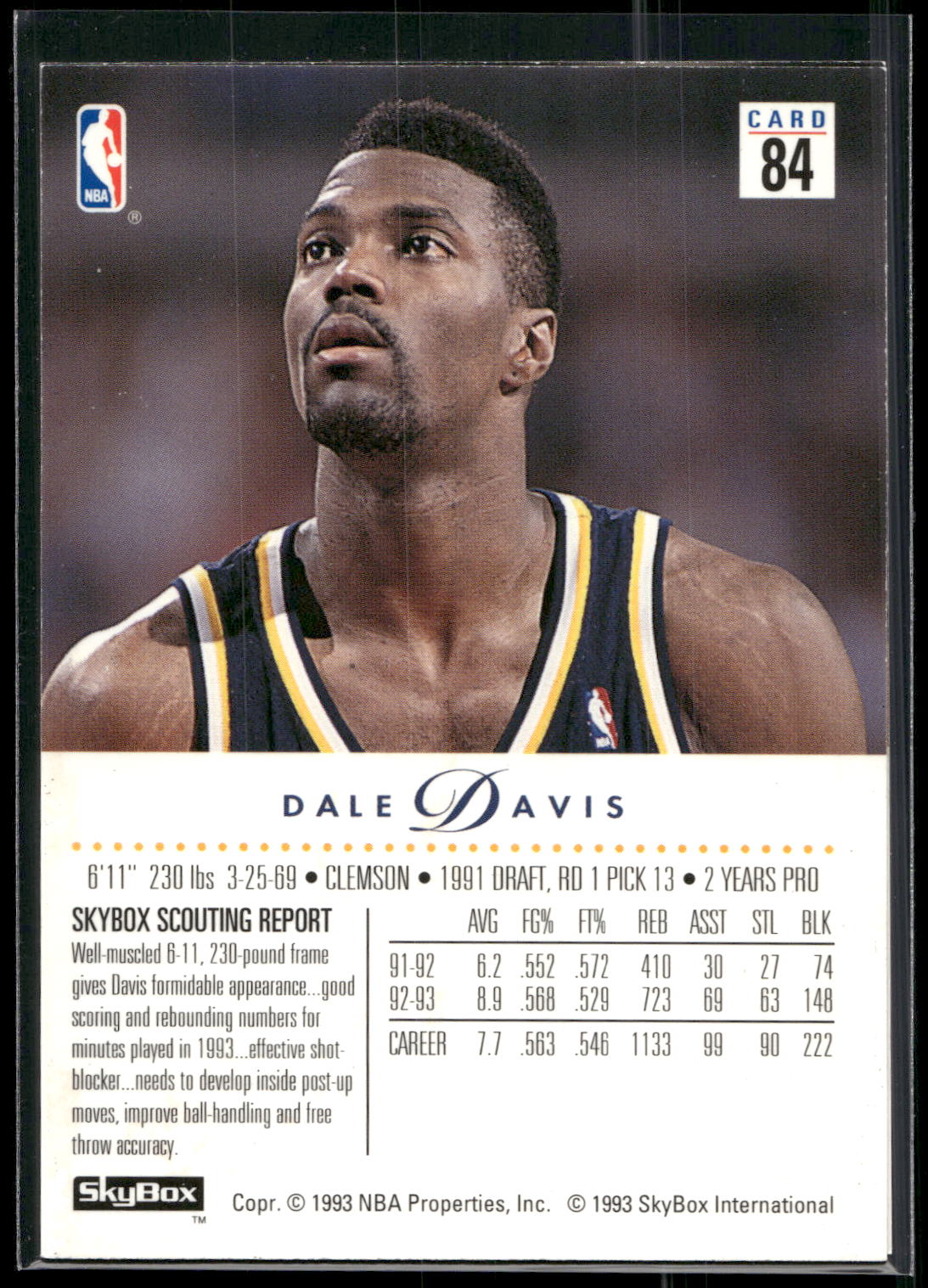 1993-94 SkyBox Premium #125 Rolando Blackman