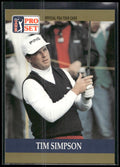 1990 Pro Set PGA Tour #75 Tim Simpson
