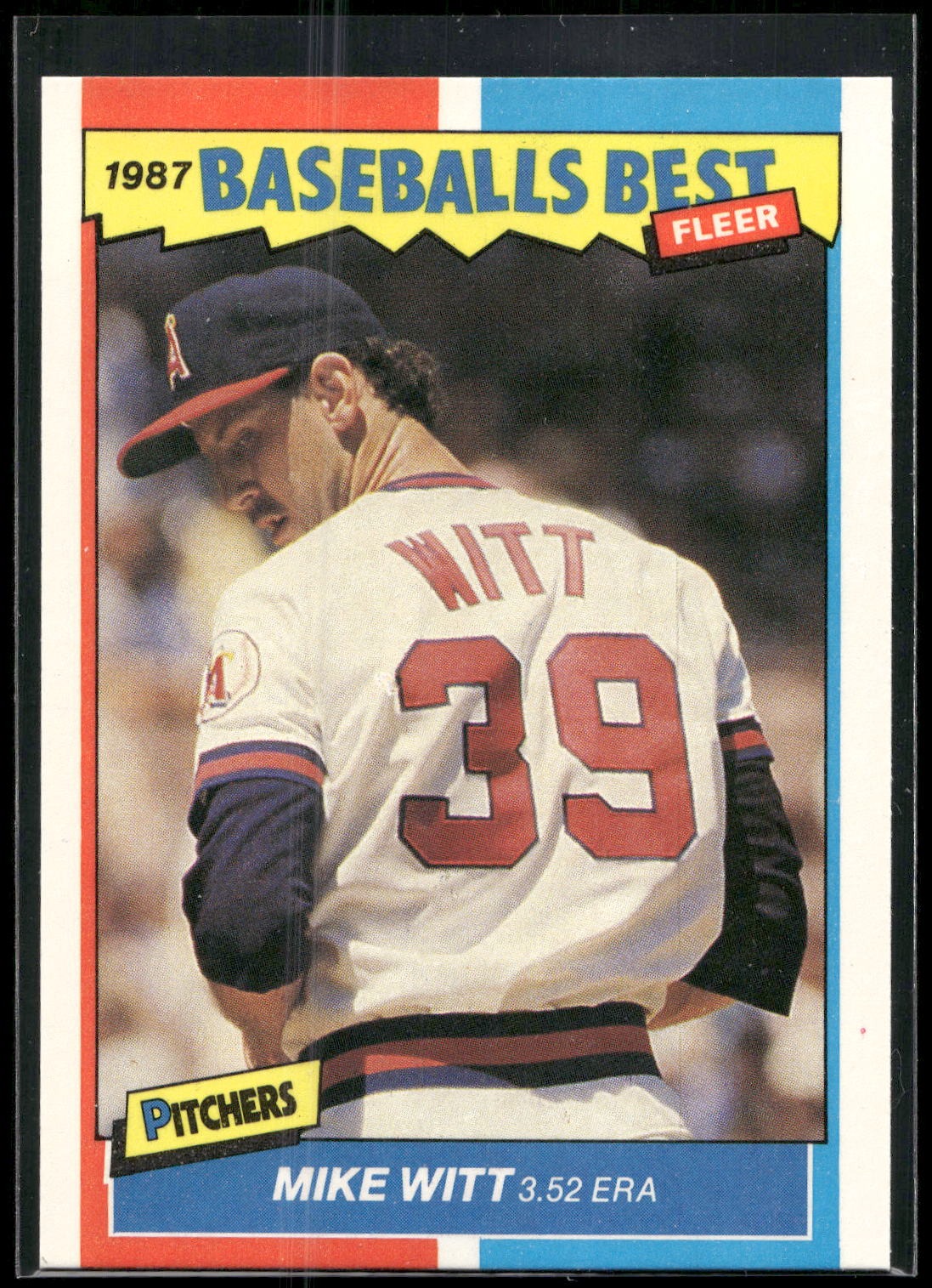 1987 Fleer Baseball's Best Sluggers vs. Pitchers #44 Mike Witt