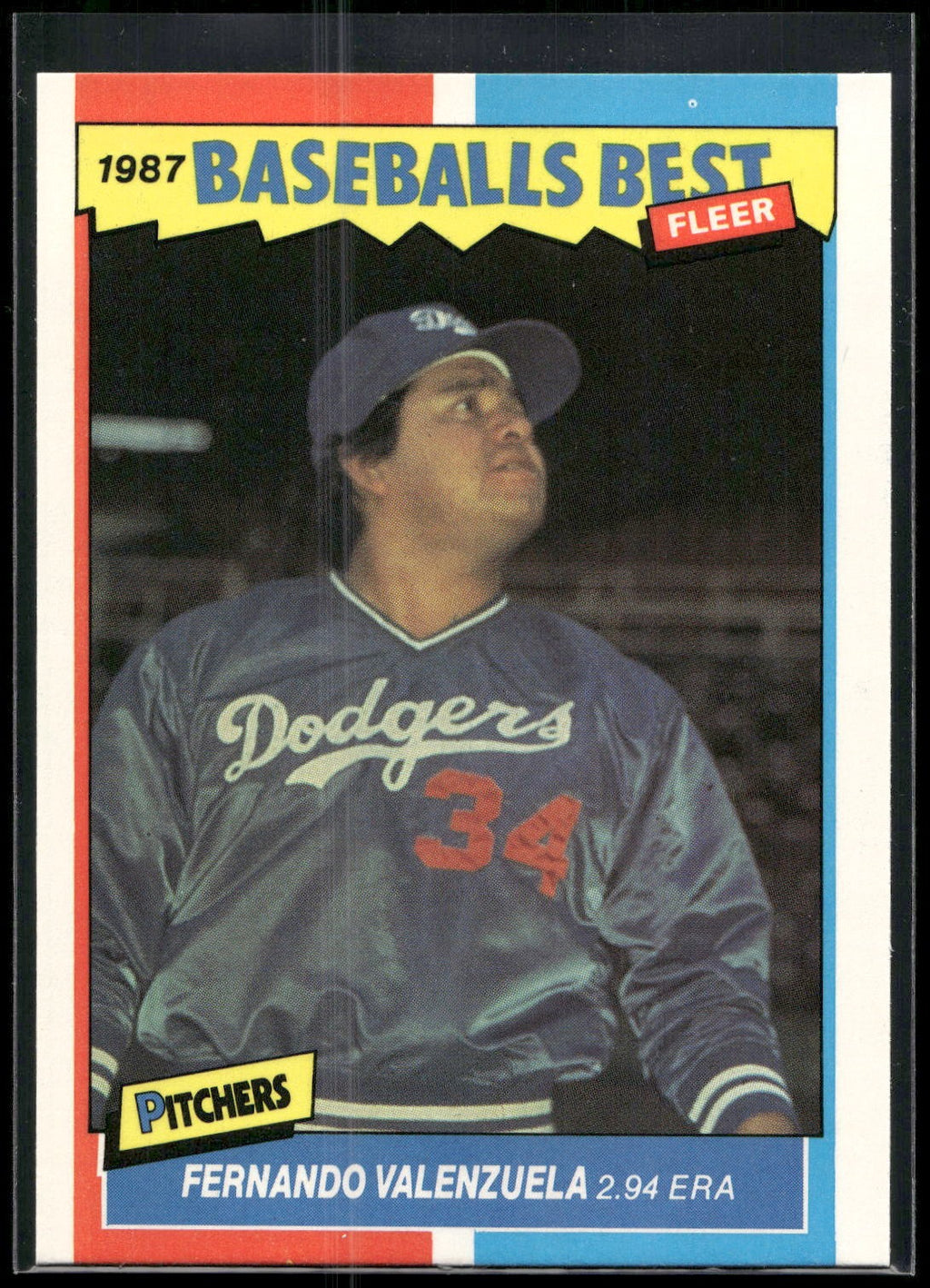 1987 Fleer Baseball's Best Sluggers vs. Pitchers #43 Fernando Valenzuela