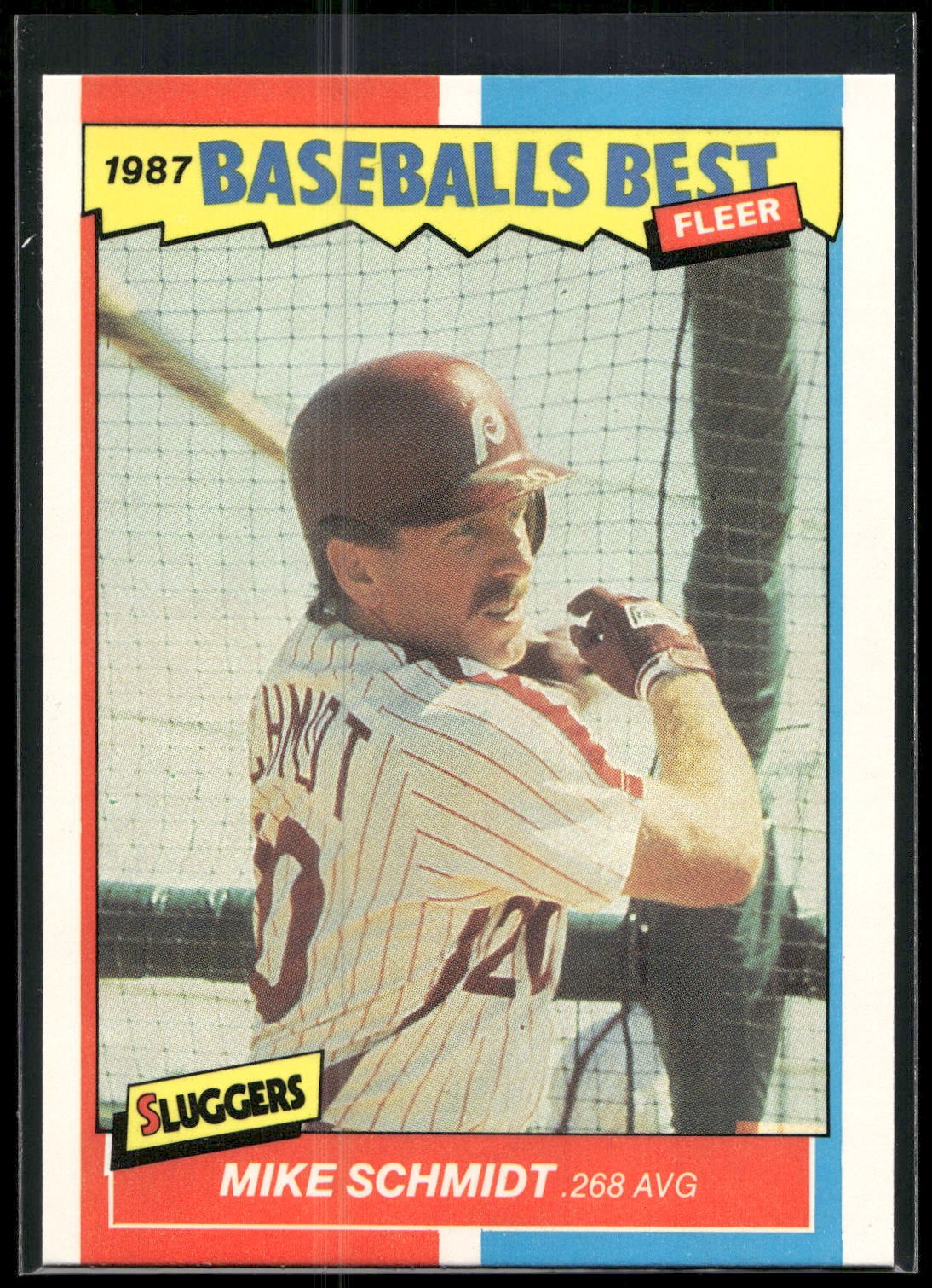 1987 Fleer Baseball's Best Sluggers vs. Pitchers #37 Mike Schmidt