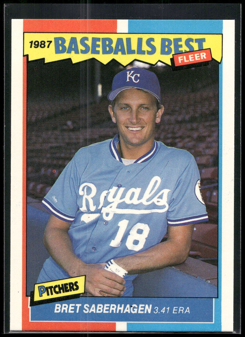 1987 Fleer Baseball's Best Sluggers vs. Pitchers #36 Bret Saberhagen