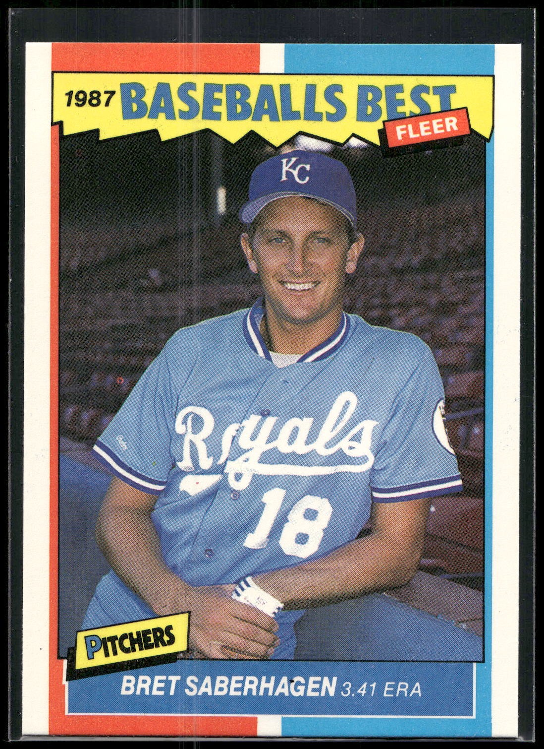 1987 Fleer Baseball's Best Sluggers vs. Pitchers #36 Bret Saberhagen