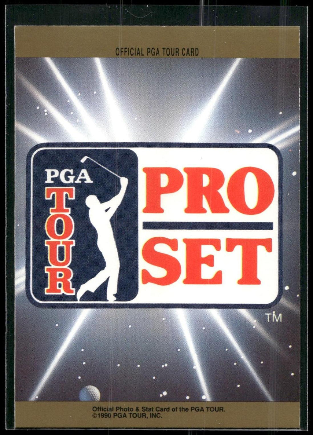 1990 Pro Set Senior PGA Tour Cover Card