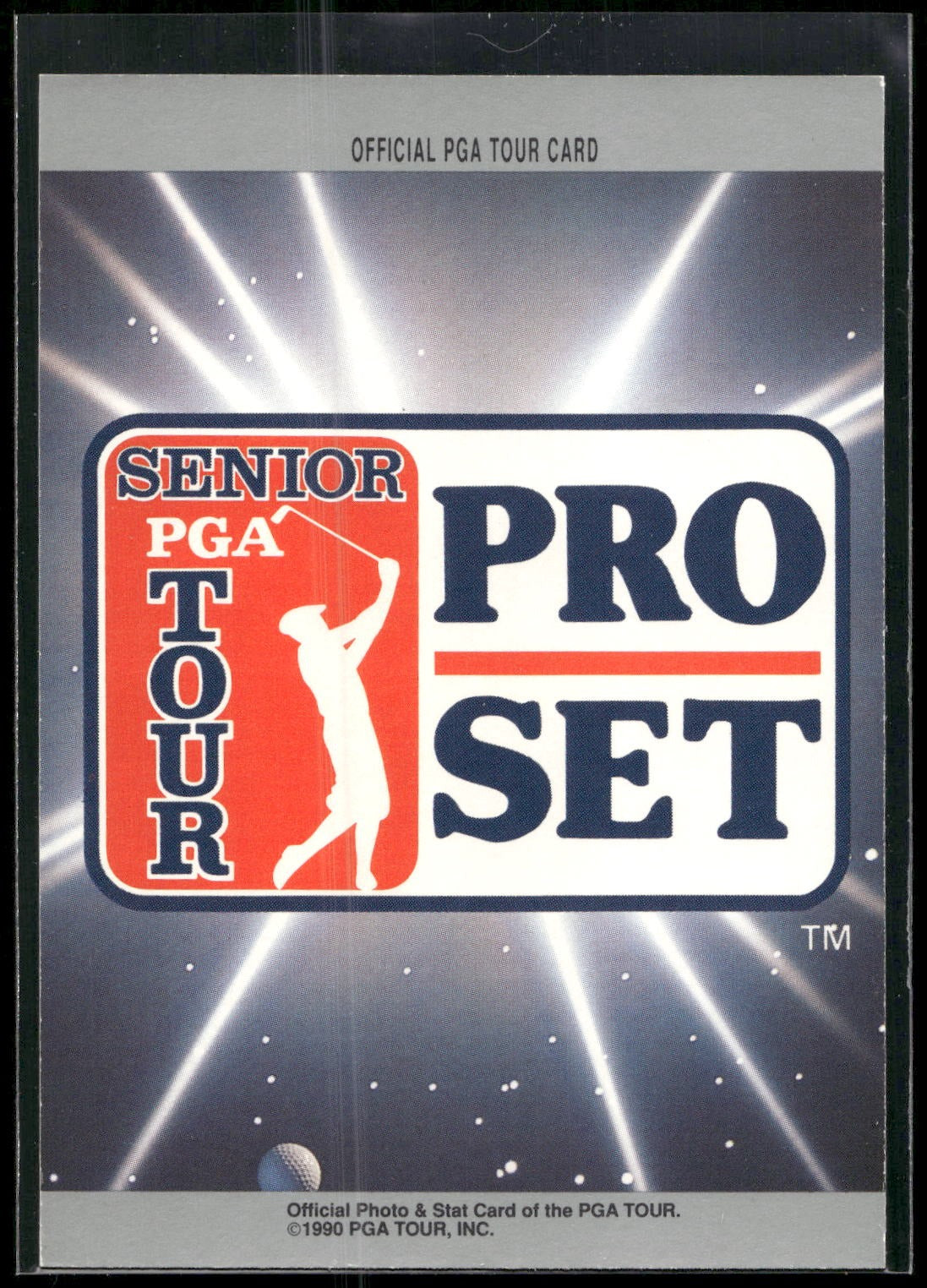 1990 Pro Set Senior PGA Tour Cover Card