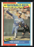1987 Fleer Baseball's Best Sluggers vs. Pitchers #19 Tom Henke