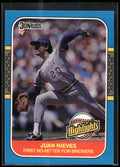 1987 Donruss Highlights #1 Juan Nieves