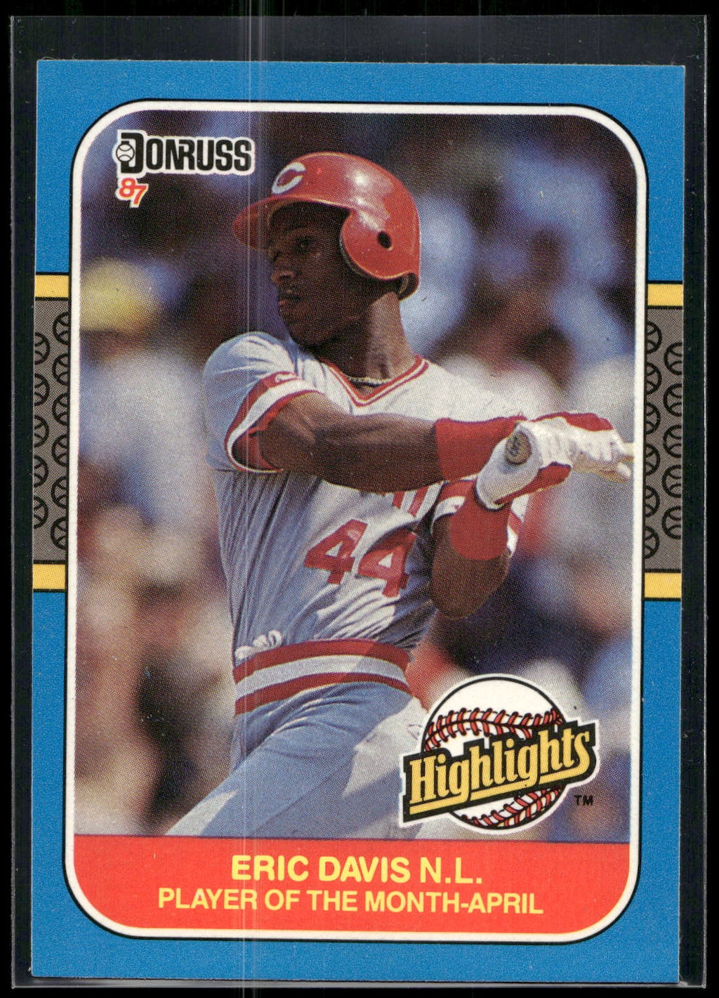 1987 Donruss Highlights #3 Eric Davis