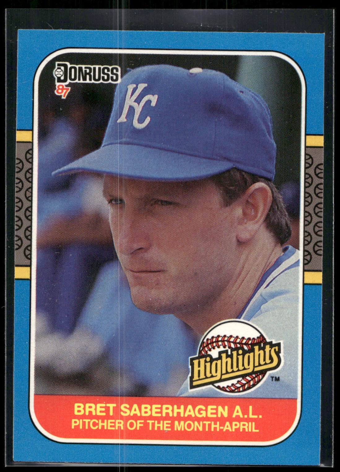 1987 Donruss Highlights #6 Bret Saberhagen