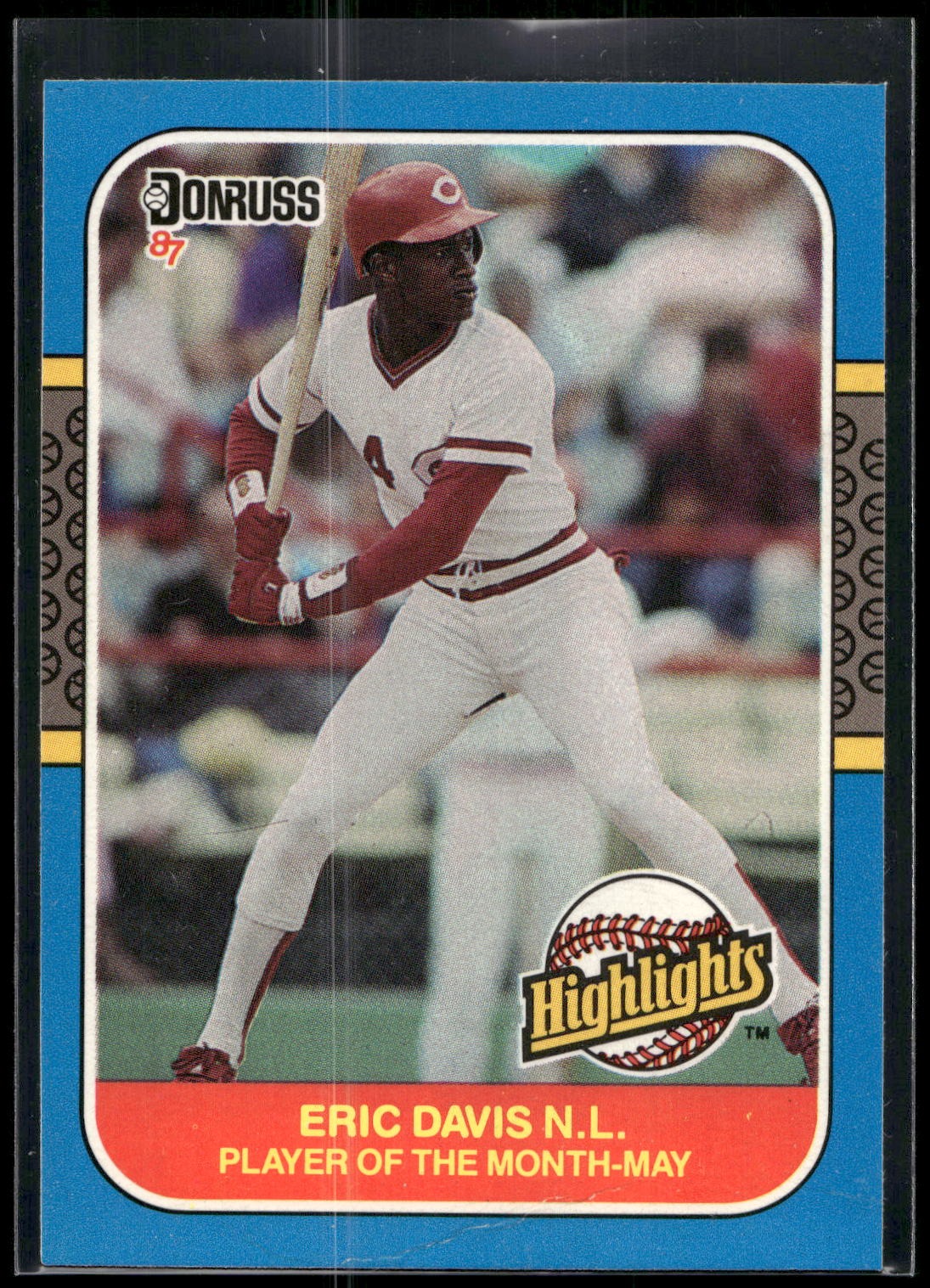 1987 Donruss Highlights #8 Eric Davis