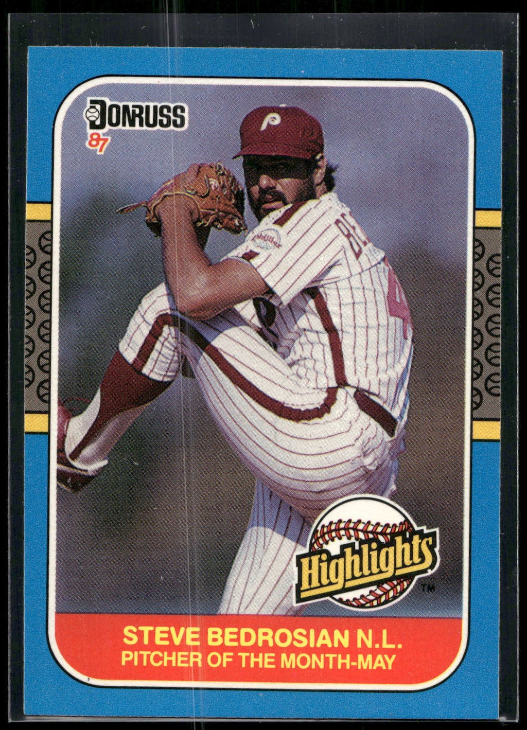 1987 Donruss Highlights #9 Steve Bedrosian