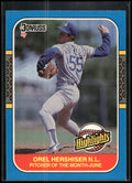 1987 Donruss Highlights #13 Orel Hershiser