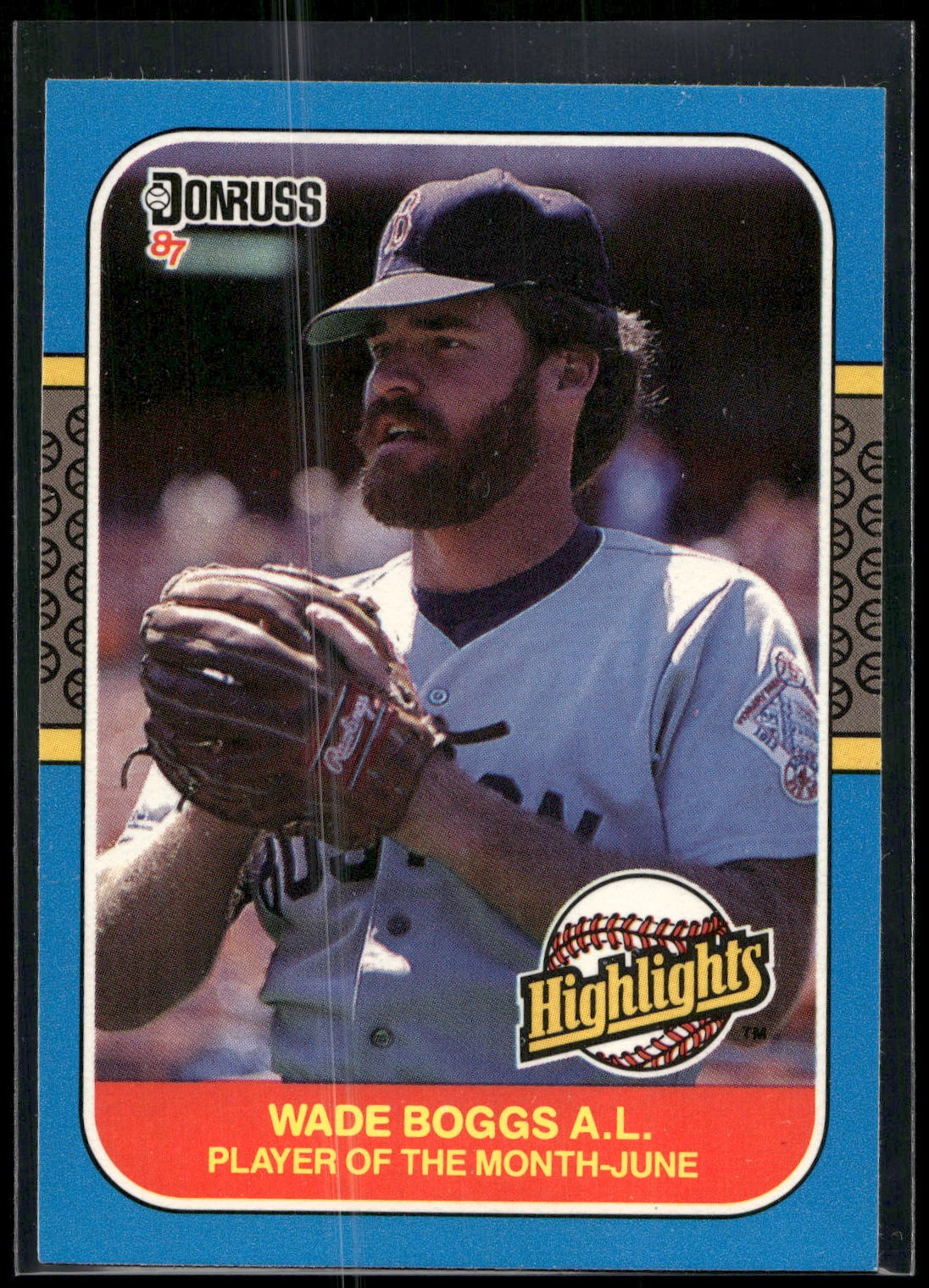 1987 Donruss Highlights #14 Wade Boggs