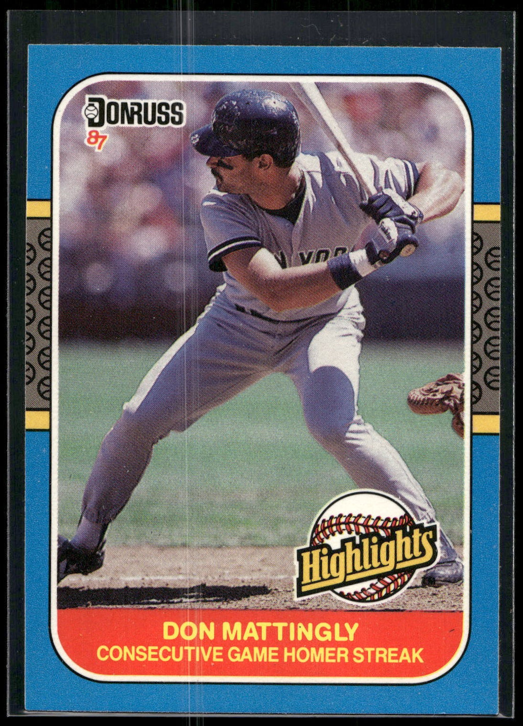 1987 Donruss Highlights #17 Don Mattingly