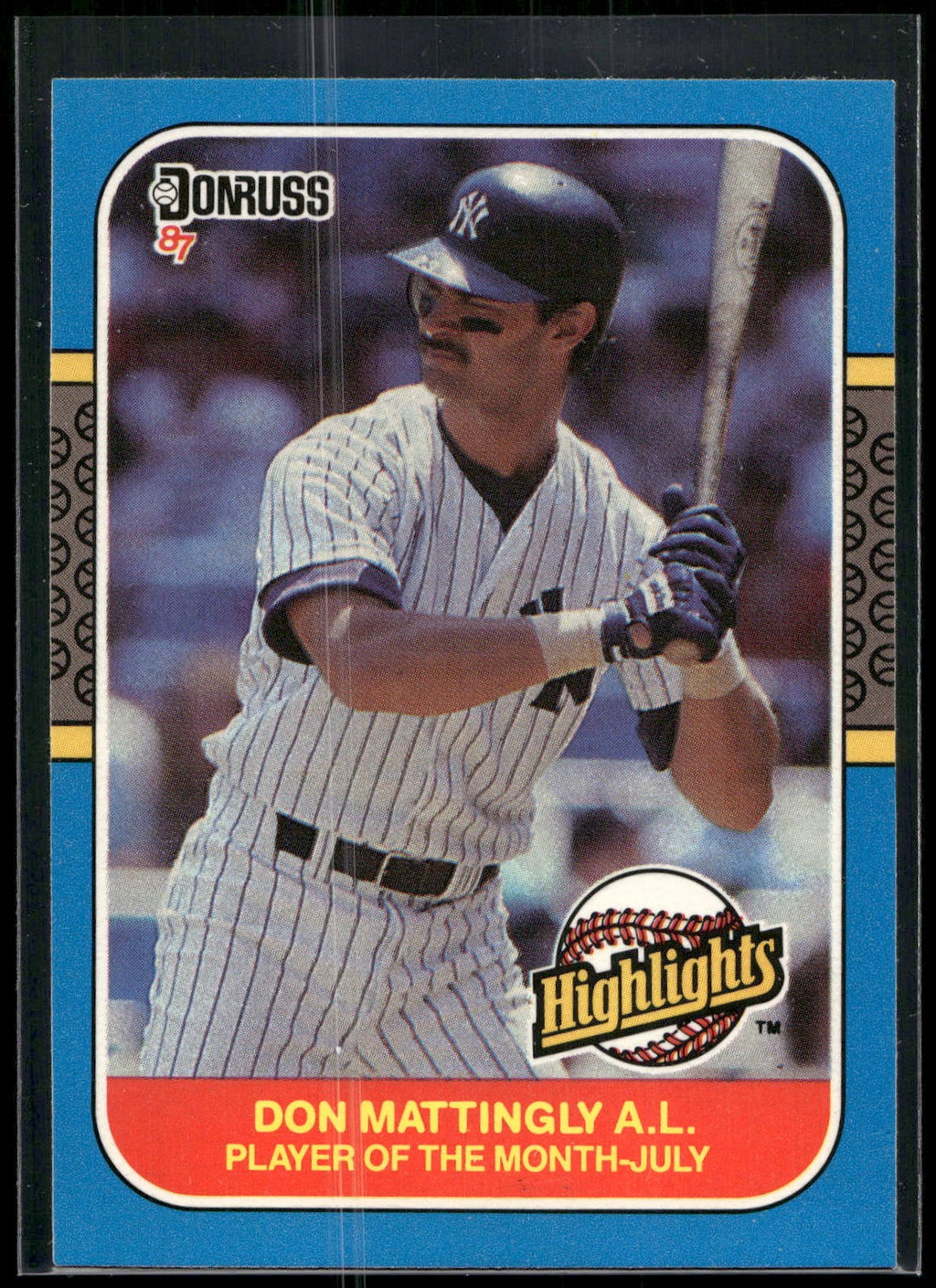1987 Donruss Highlights #23 Don Mattingly
