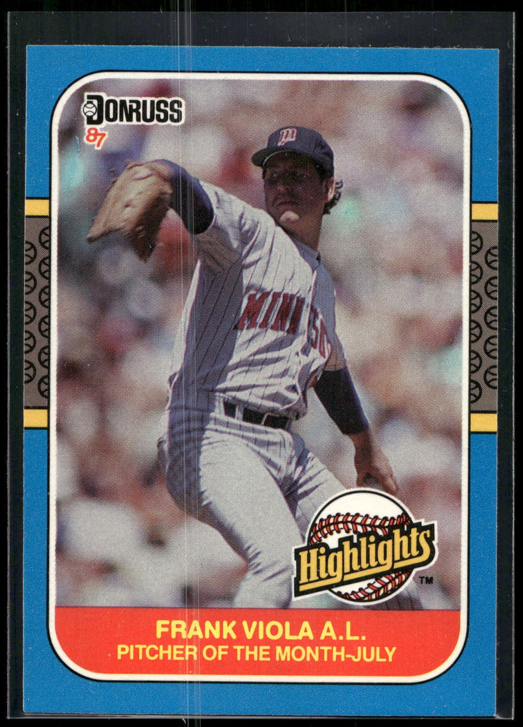 1987 Donruss Highlights #24 Frank Viola