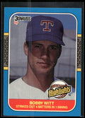 1987 Donruss Highlights #25 Bobby Witt
