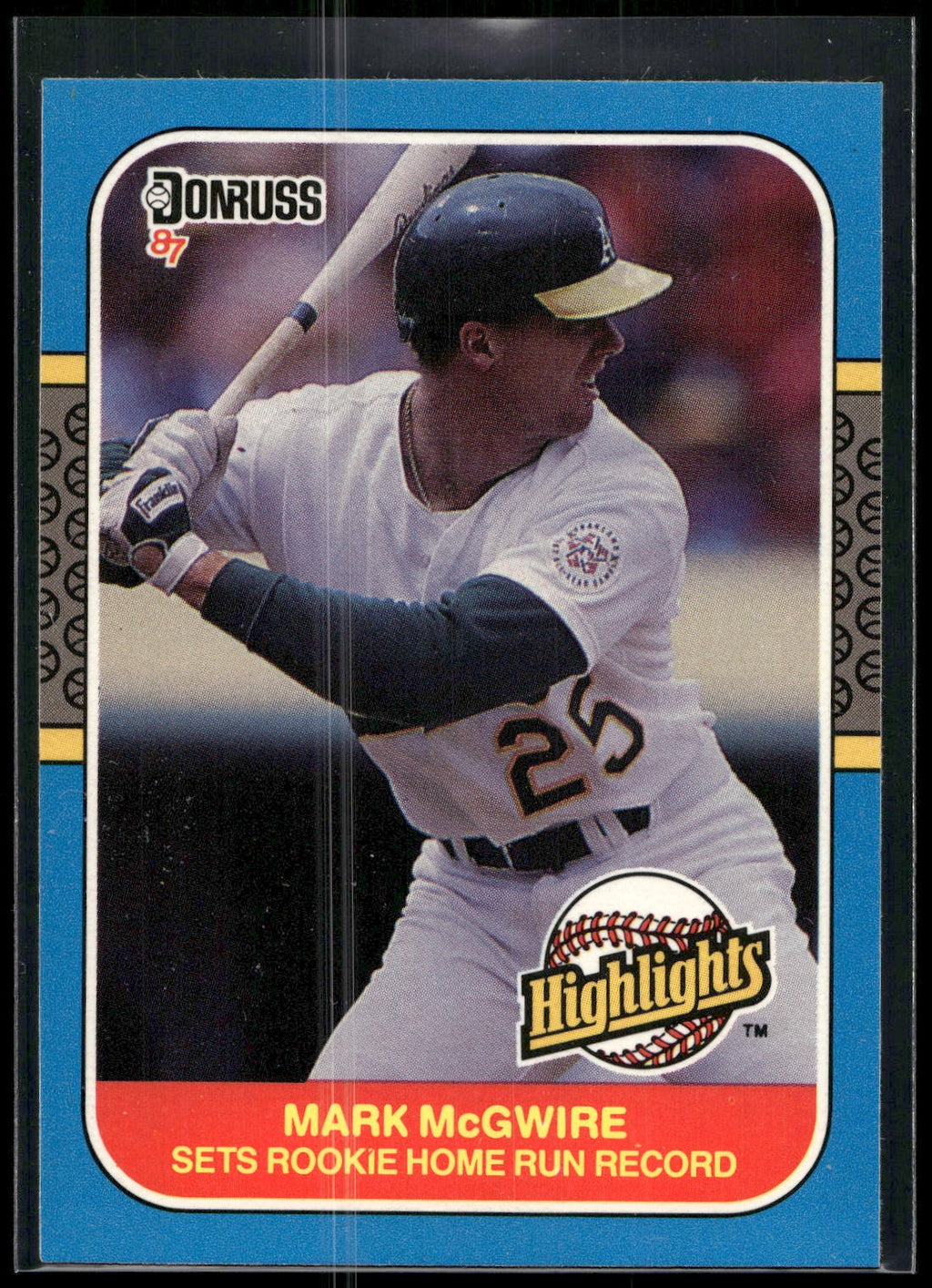 1987 Donruss Highlights #27 Mark McGwire