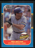 1987 Donruss Highlights #29 Paul Molitor