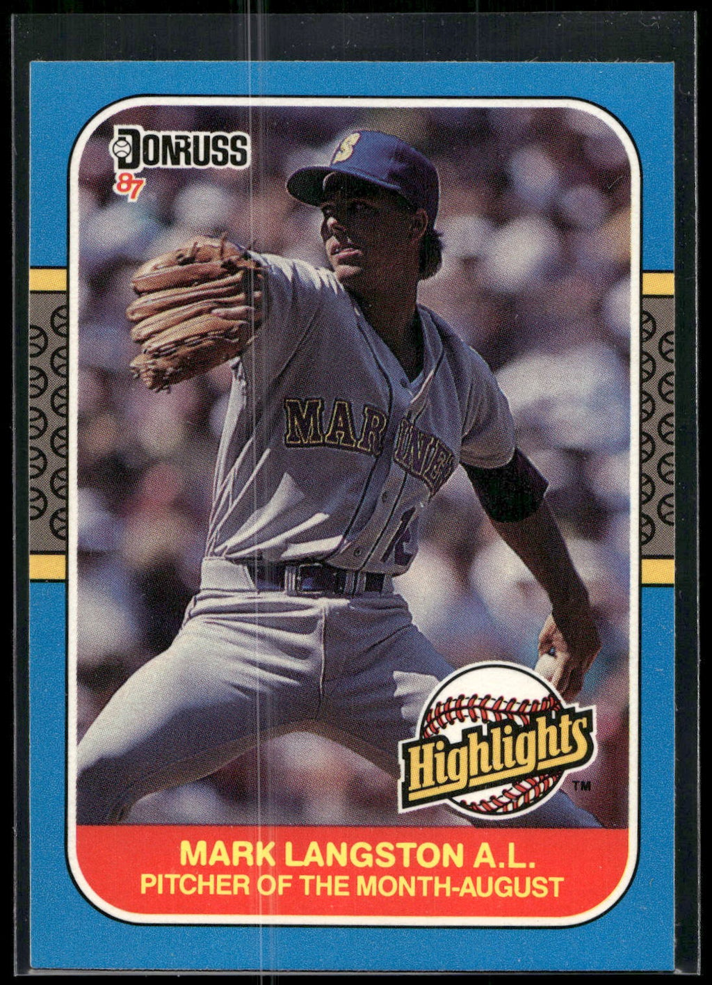 1987 Donruss Highlights #34 Mark Langston