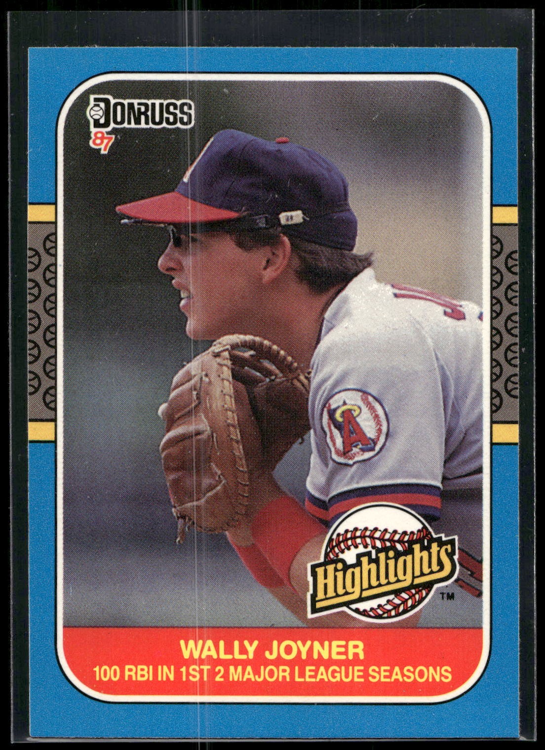 1987 Donruss Highlights #35 Wally Joyner