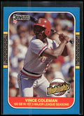 1987 Donruss Highlights #36 Vince Coleman