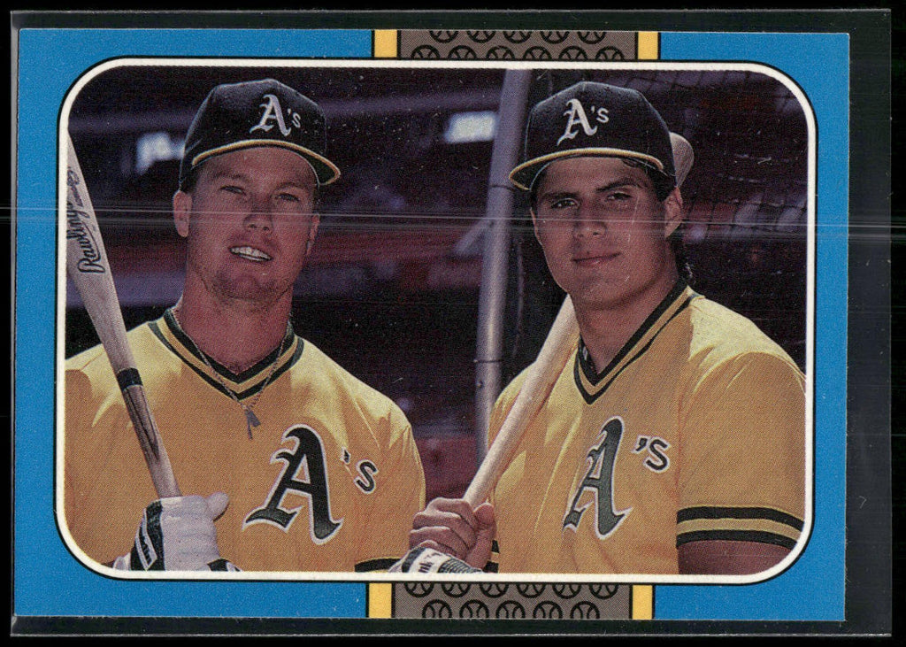 1987 Donruss Highlights #40 Mark McGwire / Jose Canseco