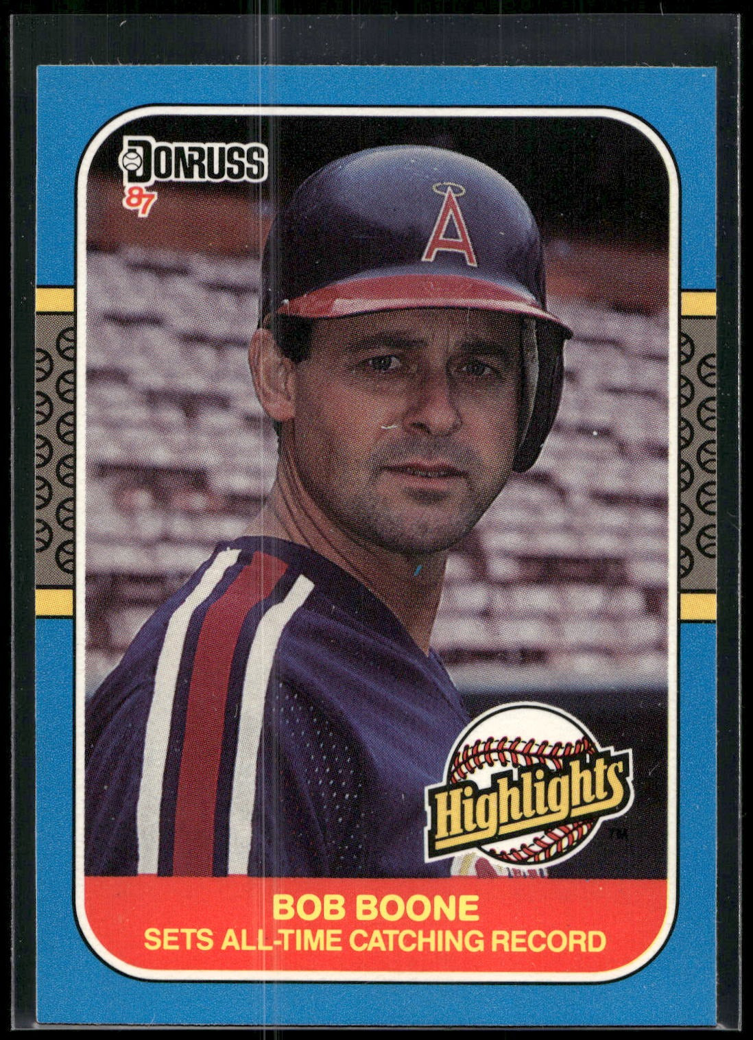 1987 Donruss Highlights #41 Bob Boone