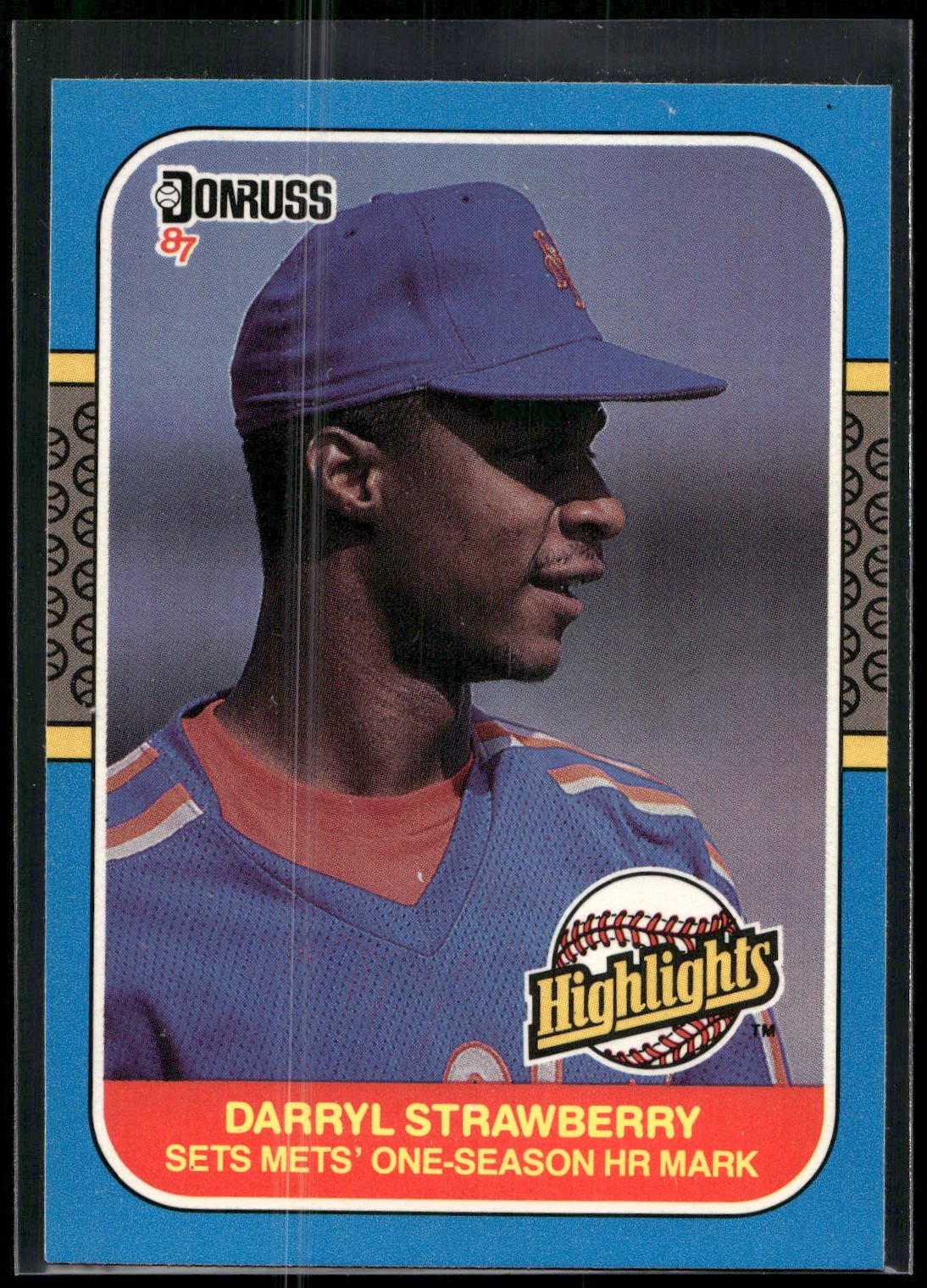 1987 Donruss Highlights #42 Darryl Strawberry