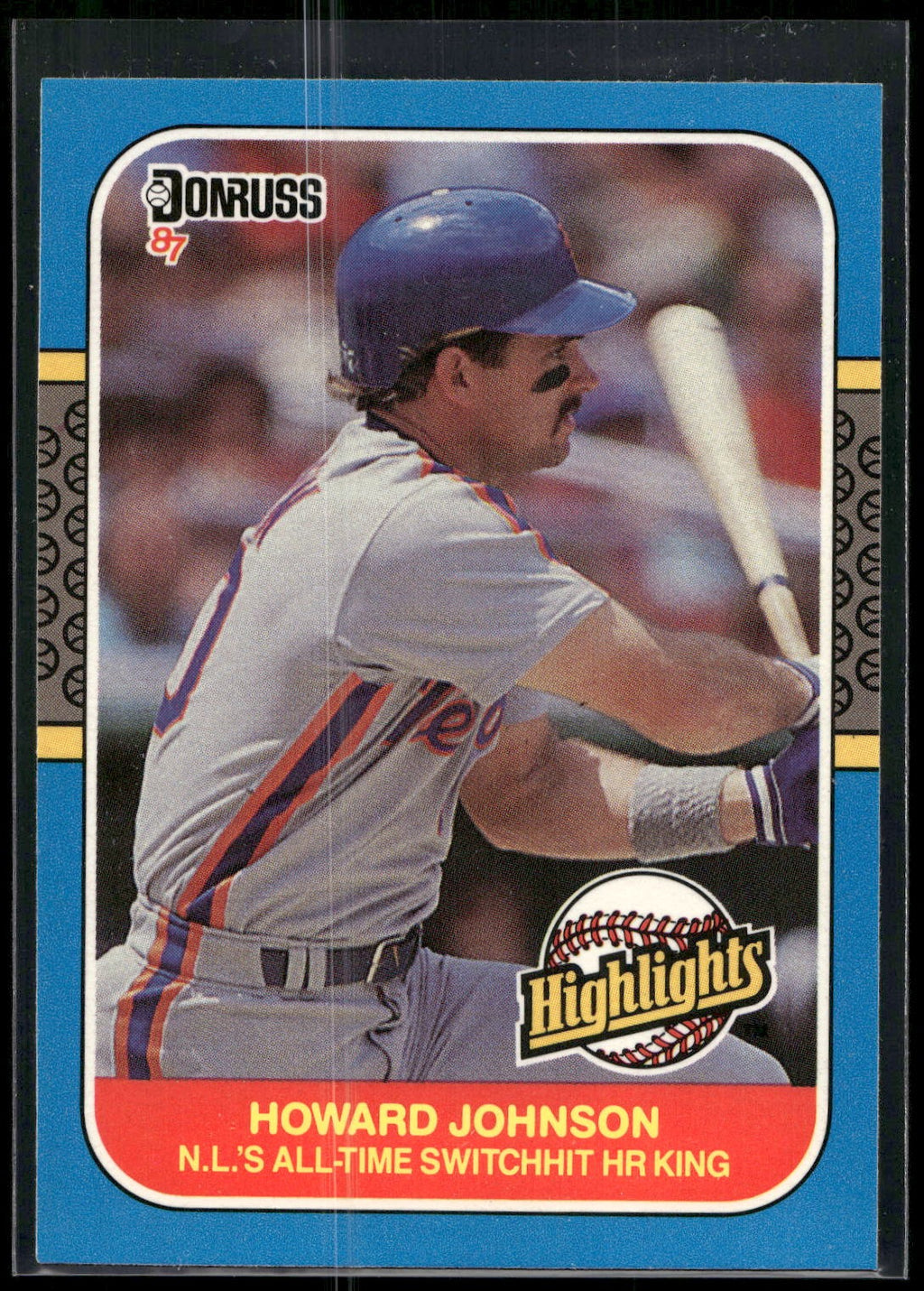 1987 Donruss Highlights #43 Howard Johnson