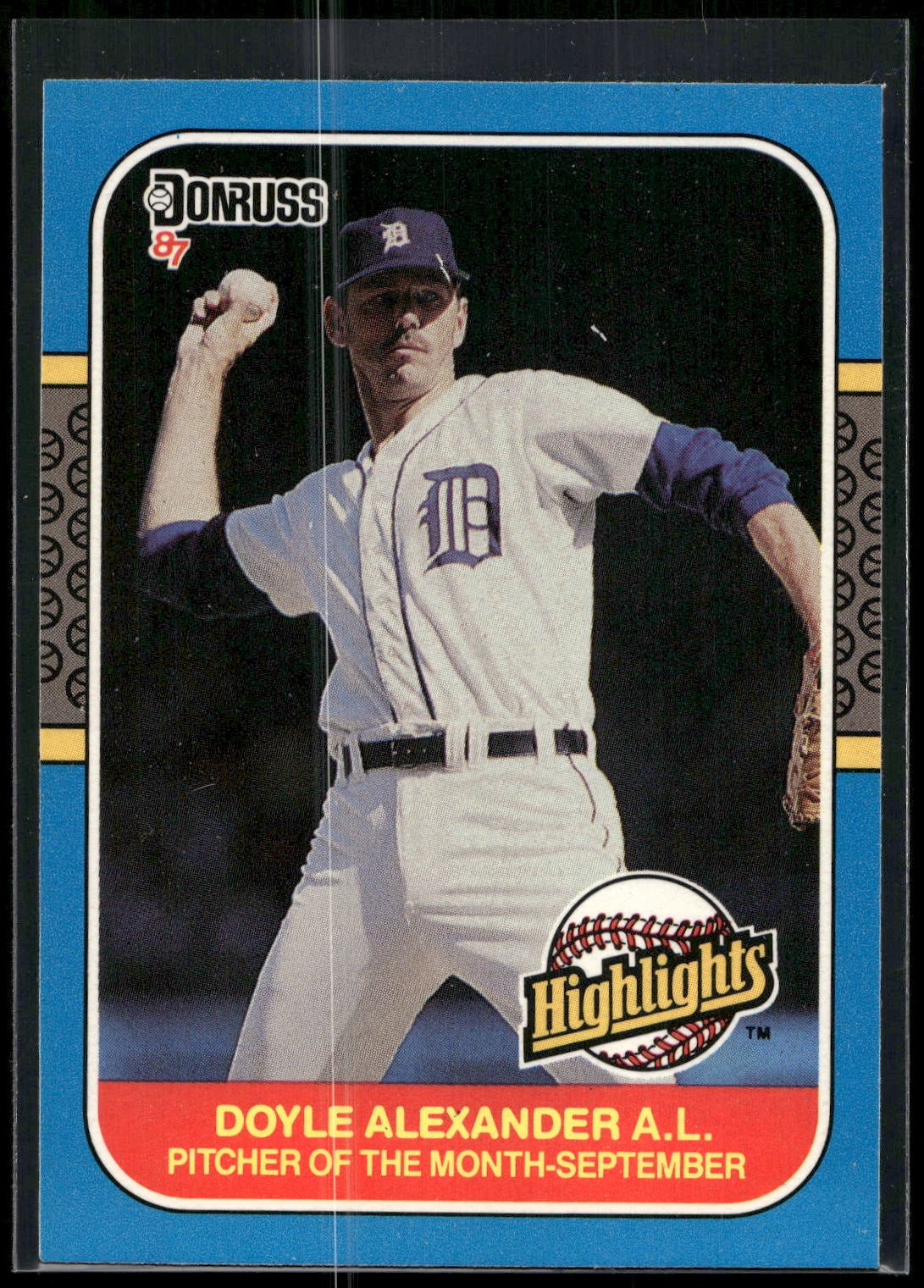 1987 Donruss Highlights #52 Doyle Alexander