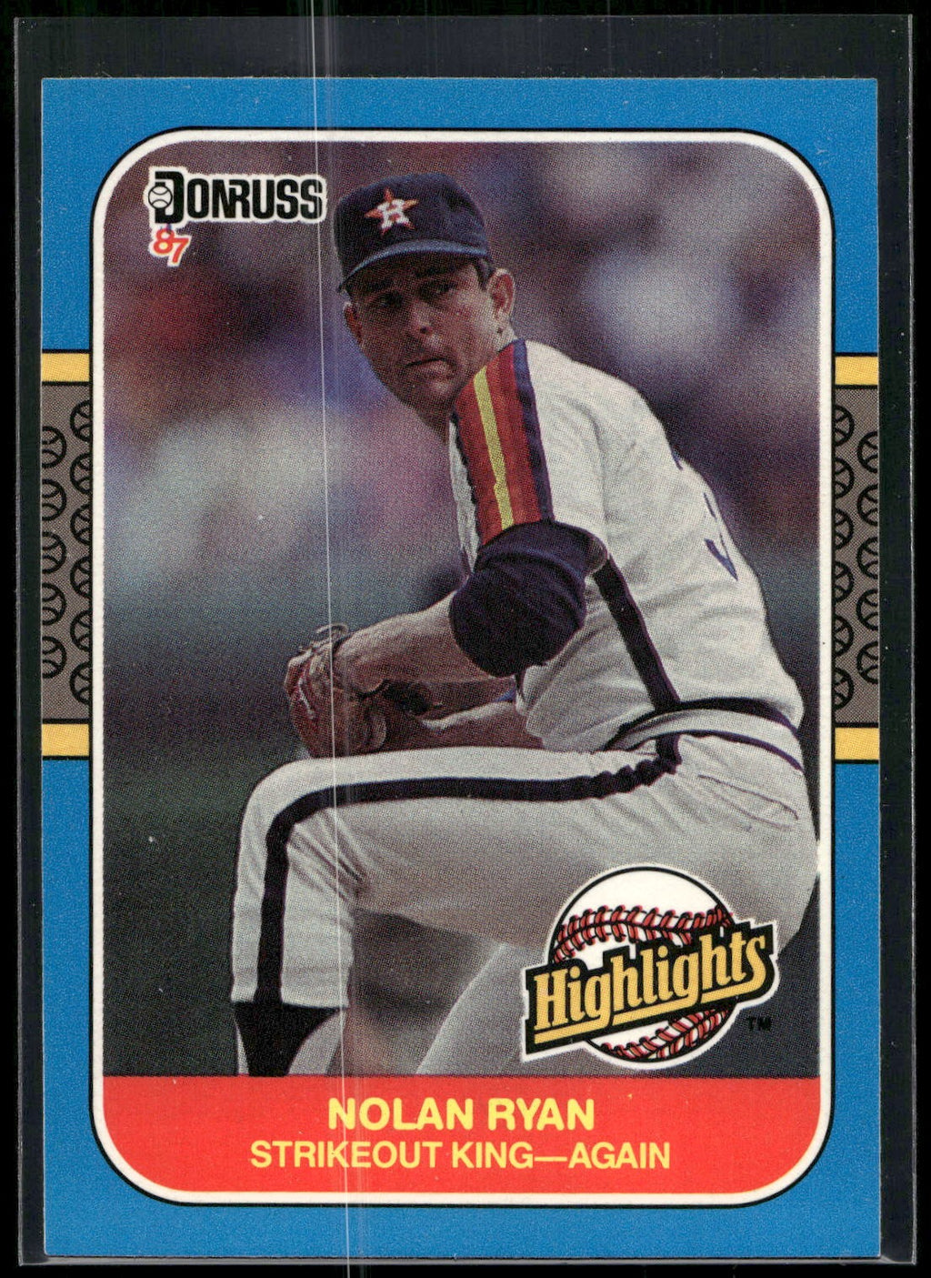 1987 Donruss Highlights #53 Nolan Ryan